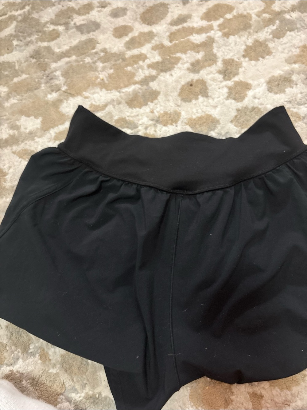 Women's Black Aerie shorts with Wide Waistband